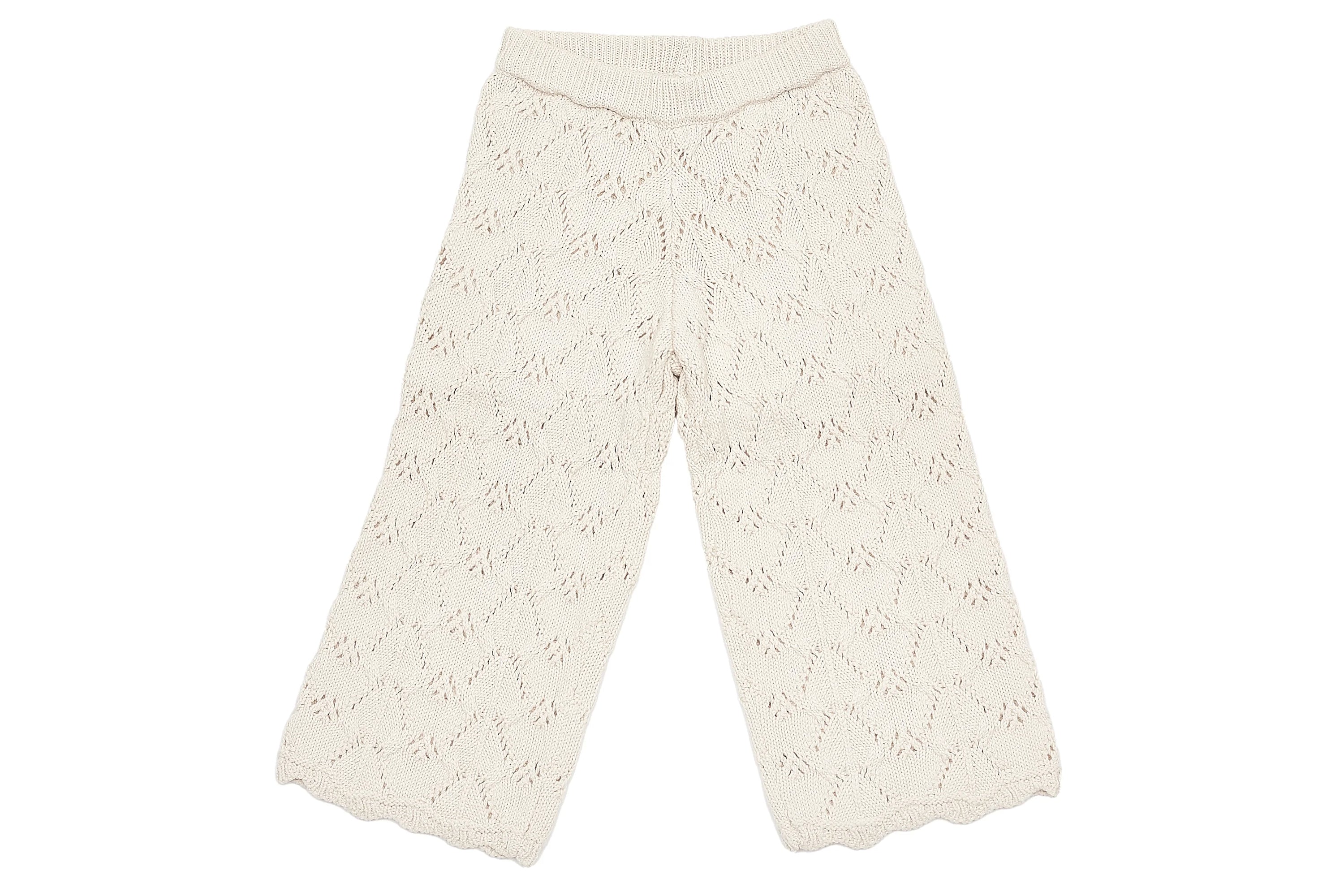 Zara Cream Crochet Pants