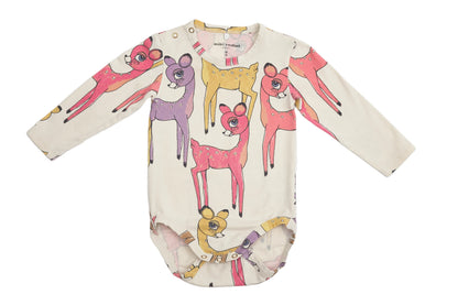 Mini Rodini Whimsical Deer Bodysuit