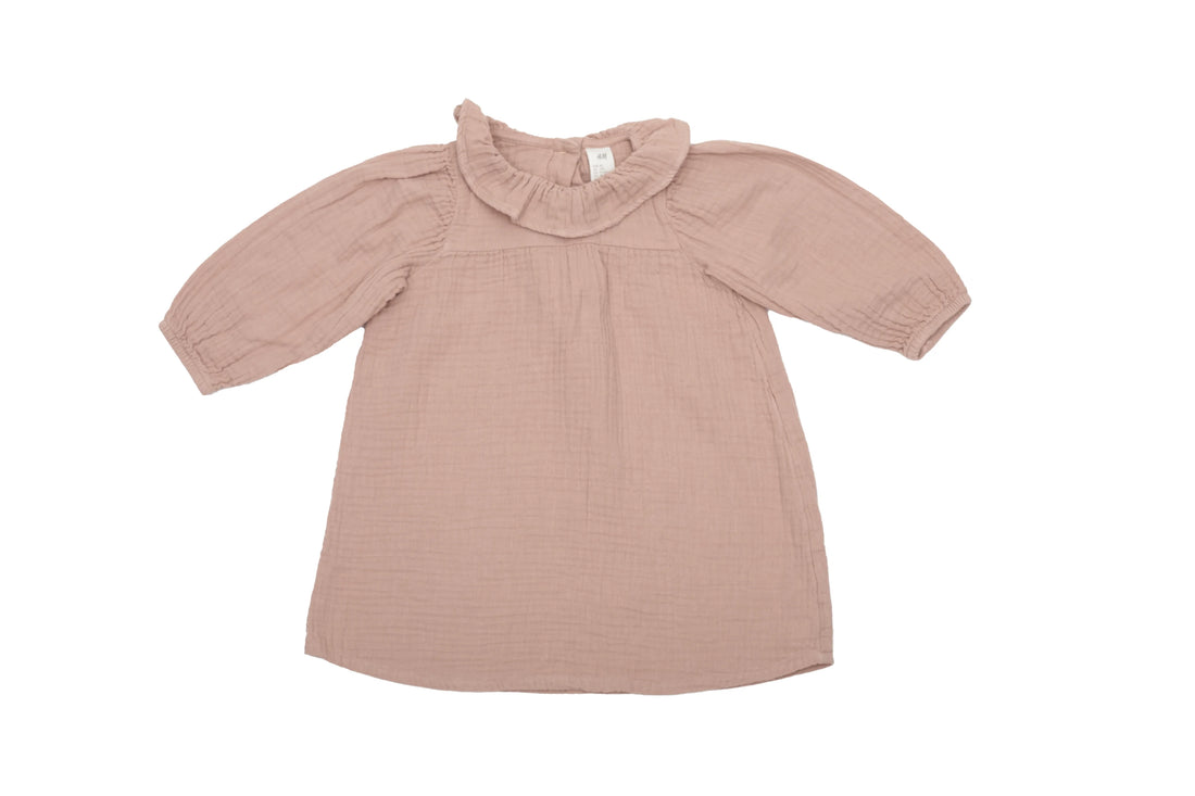 H&amp;M Dusty Rose Ruffle Dress