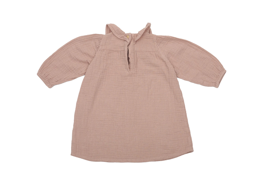 H&amp;M Dusty Rose Ruffle Dress