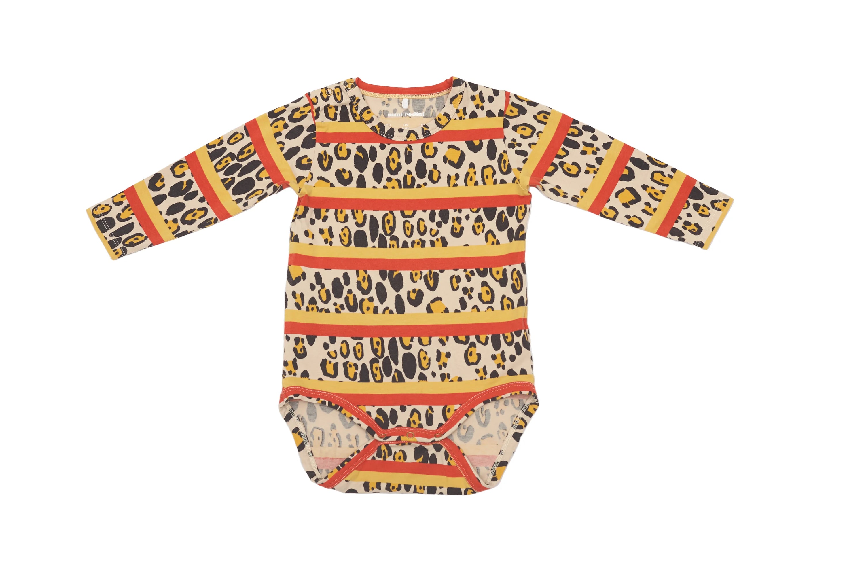 Mini Rodini Roar &amp; Stripe Bodysuit