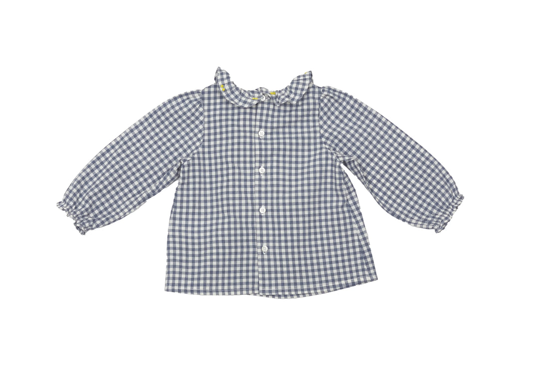 Bonpoint Gingham Ruffle Blouse