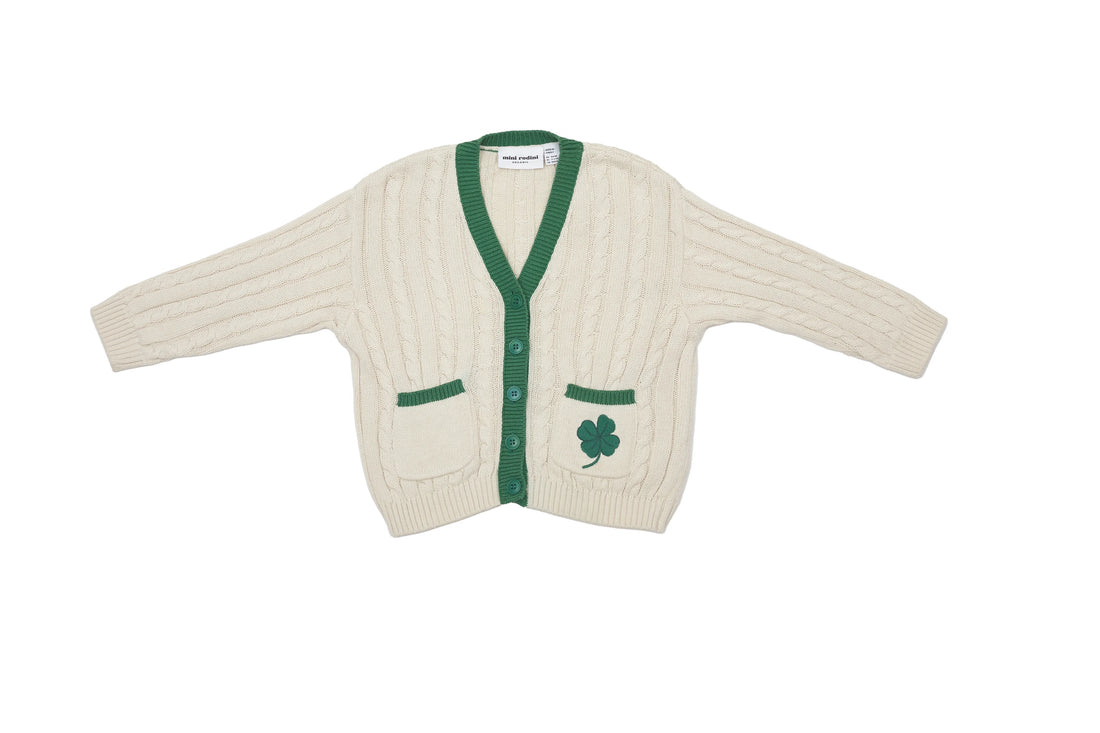 Mini Rodini Organic Cable Knit Cardigan