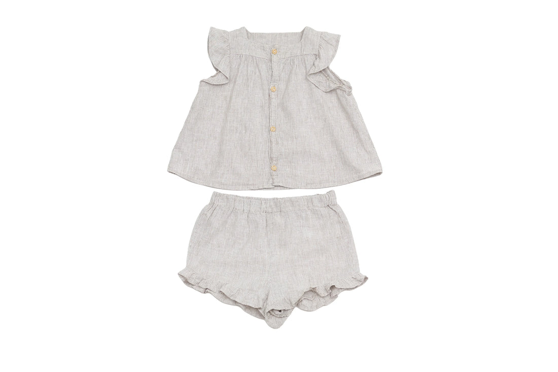H&amp;M Breezy Pinstripe Linen Set