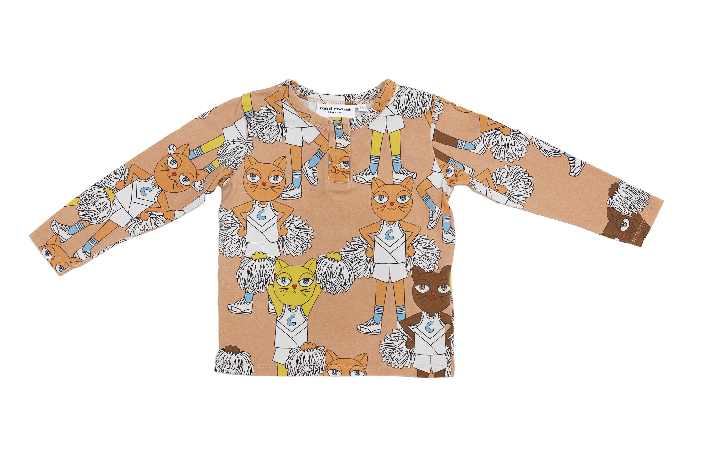 Mini Rodini Organic Cheerleader Cats Longsleeve