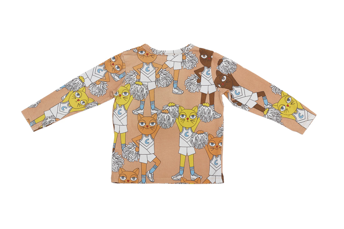Mini Rodini Organic Cheerleader Cats Longsleeve