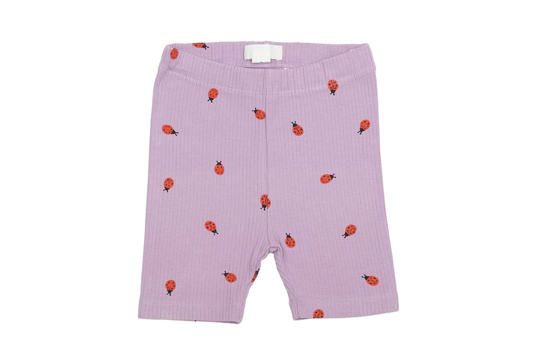 Arket Ladybird Lavender Ribbed Bike Shorts