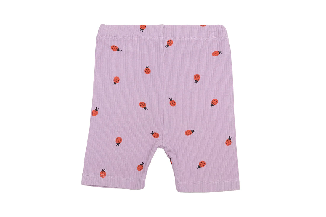 Arket Ladybird Lavender Ribbed Bike Shorts