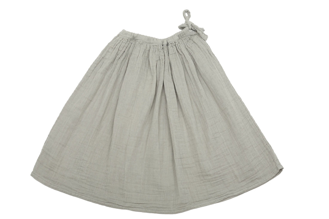 Numero 74 Silver Grey Organic Cotton Maxi Skirt, NEW with tag