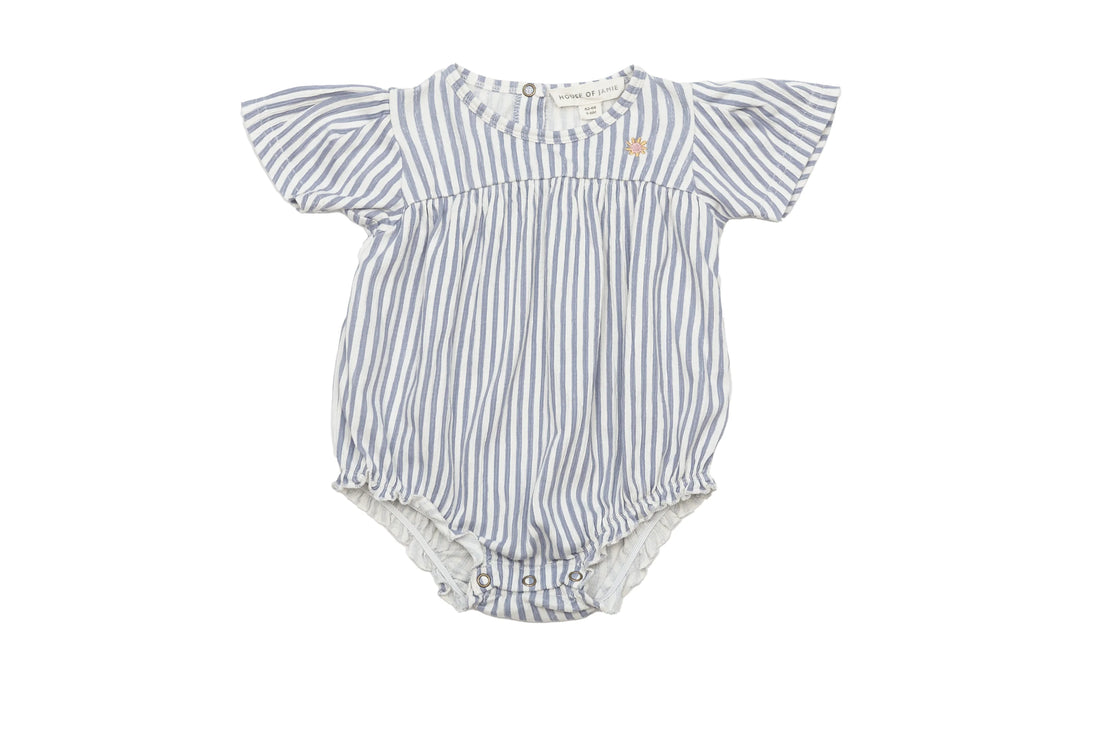 House Of Jamie Seaside Stripes Balloon Bodysuit