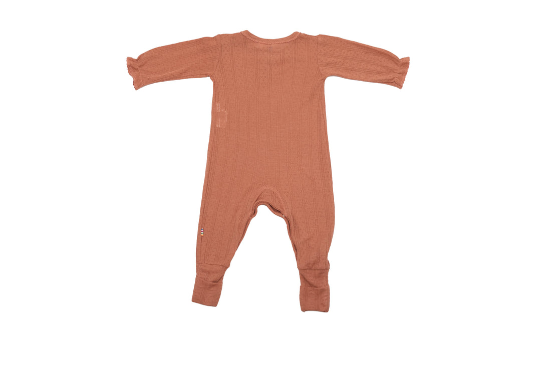Joha Rustic Merino Wool and Silk Pointelle Jumpsuit