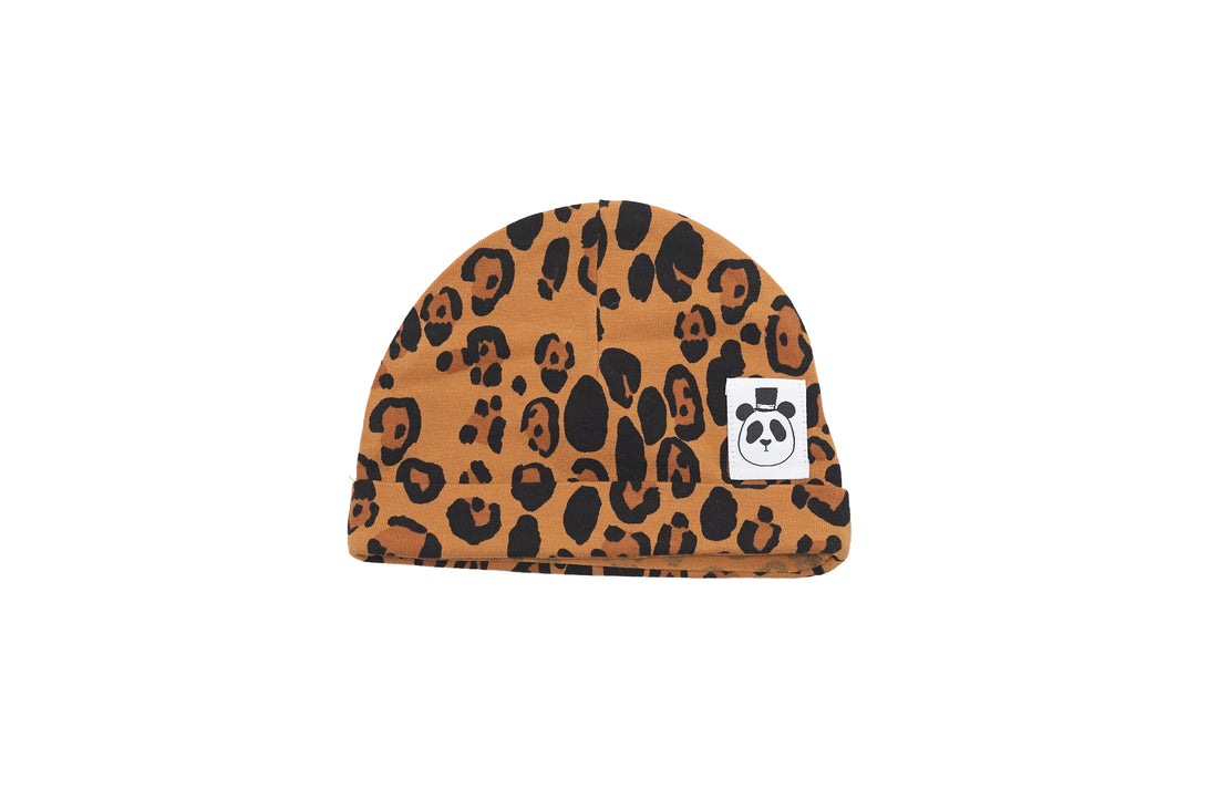 Mini Rodini Leopard Beanie, New with tag
