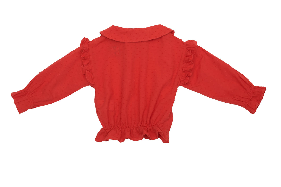 The Campamento Scarlet Dream Ruffle Top