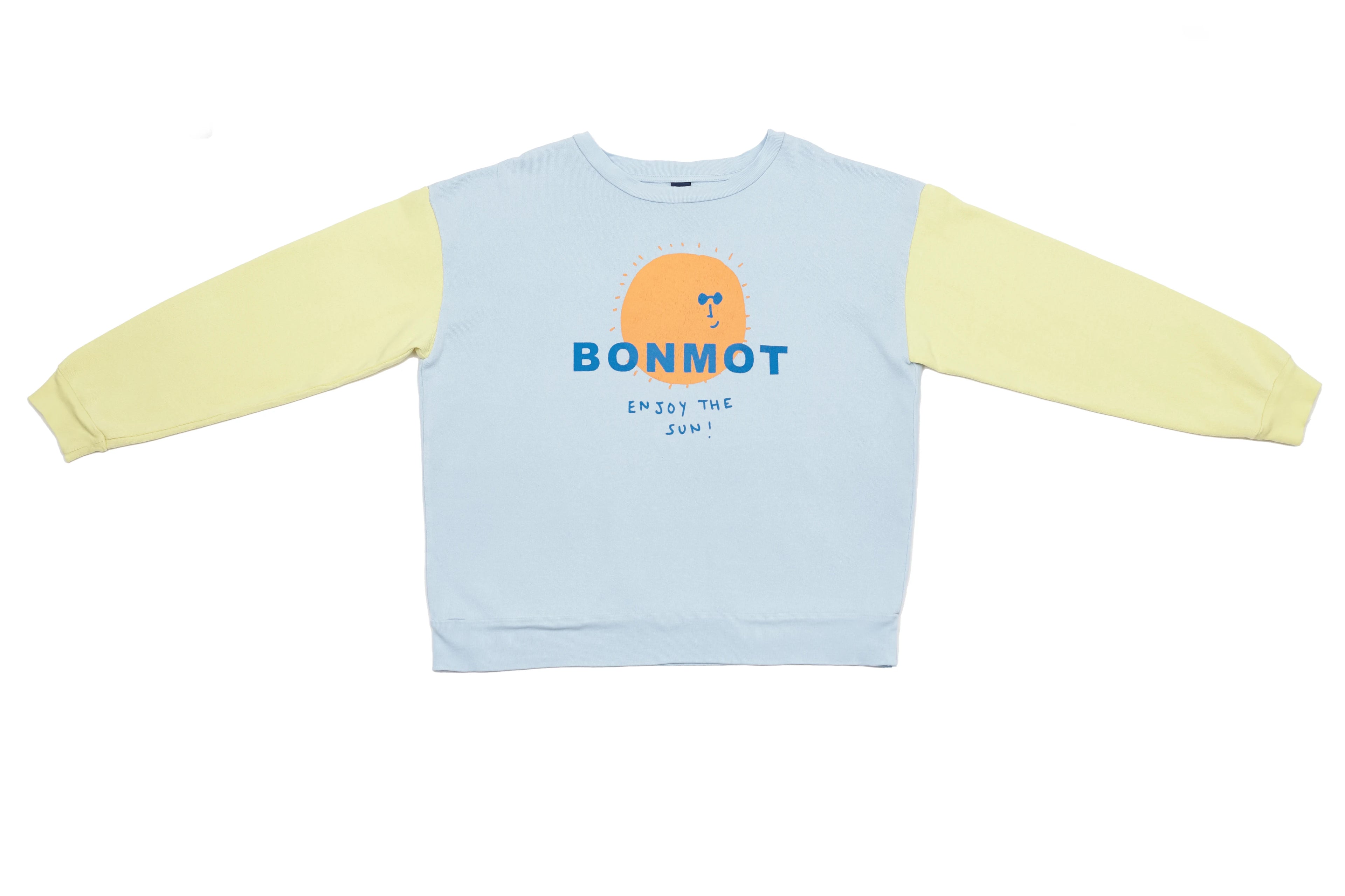 Bonmot Sunny Smile Organic Cotton Crewneck Sweatshirt