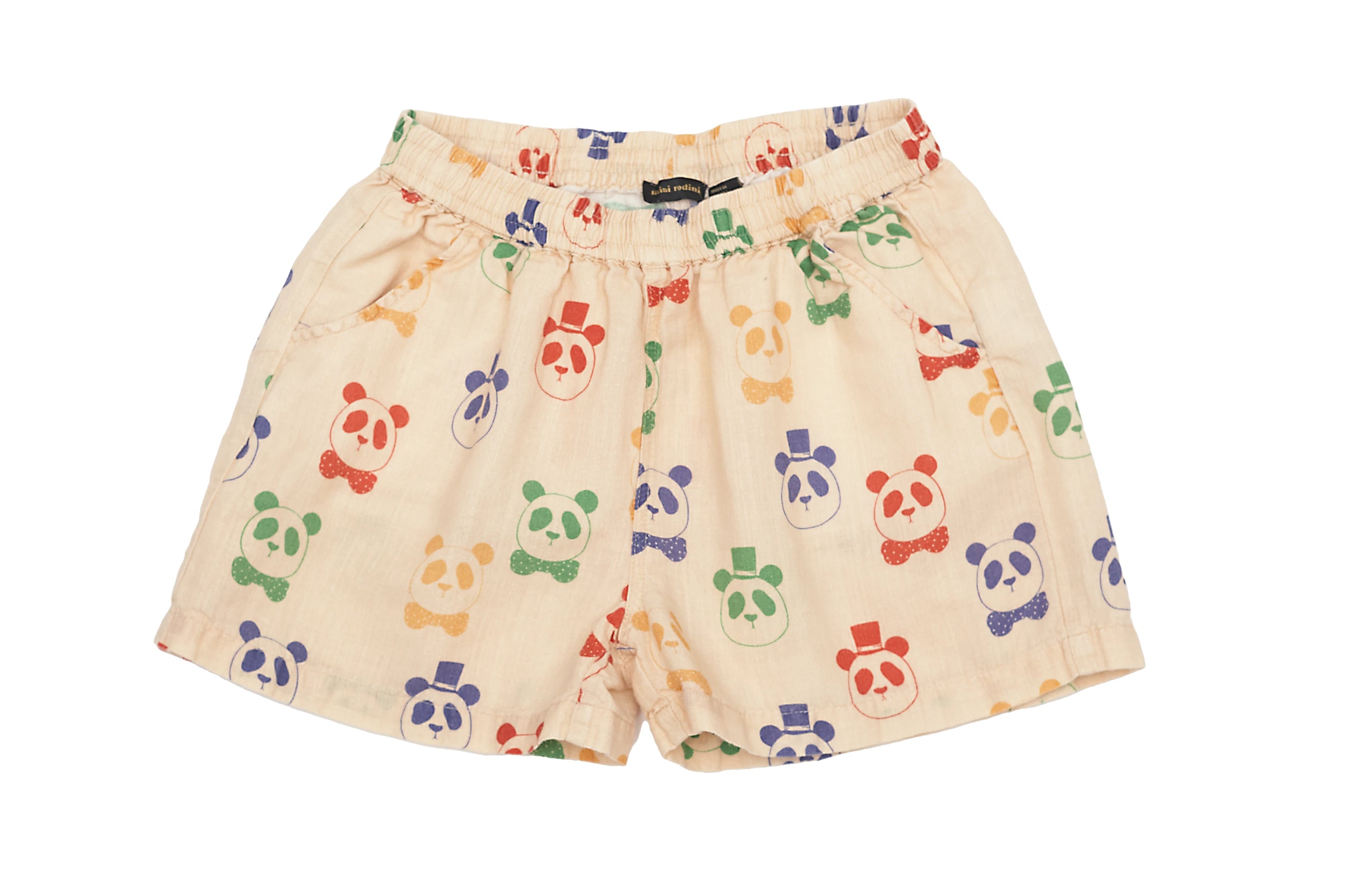 Mini Rodini Panda Parade Linen Shorts
