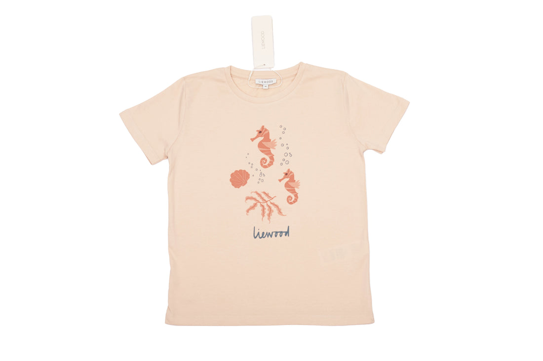 Liewood Seahorse Organic Cotton Tee, NEW wit tag
