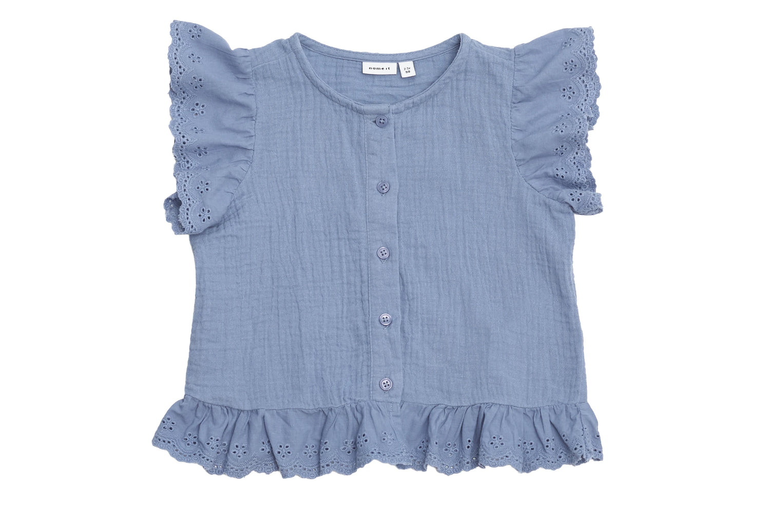Name It Lavender Lace Dream Muslin Top