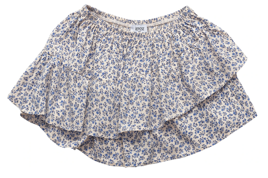 Repose Ams Blue Blossom Twirl Skirt