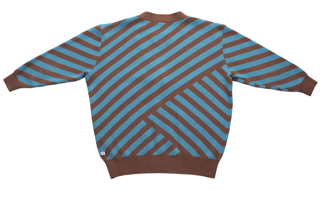 Repose Ams Chocolate Stripes Cardigan