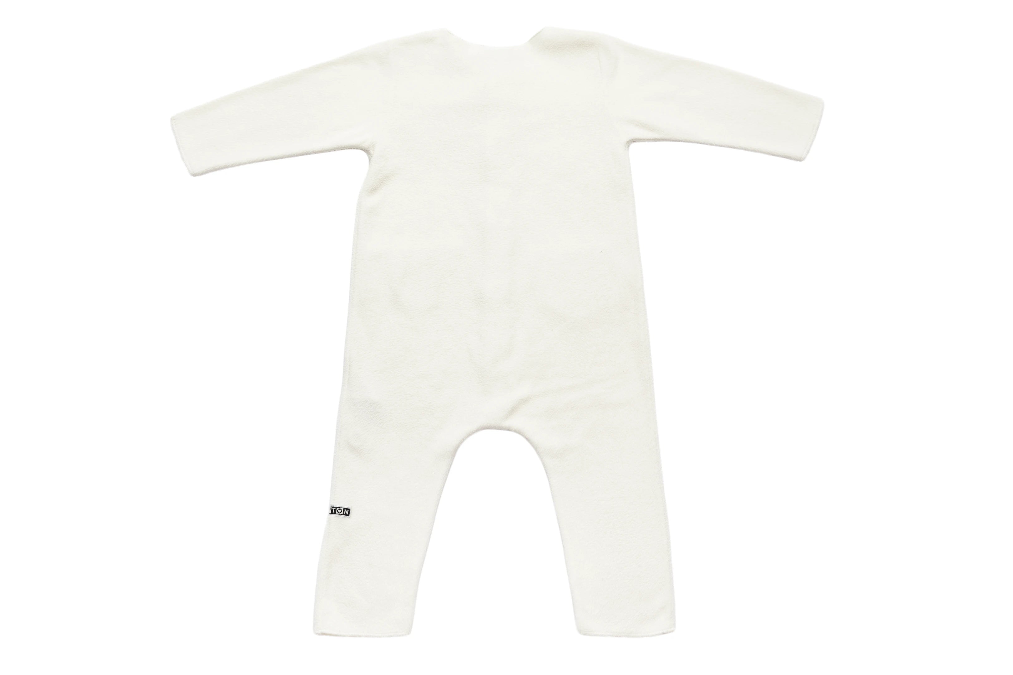 Bonton Little Ivory Comfort Fleece Jumpsuit
