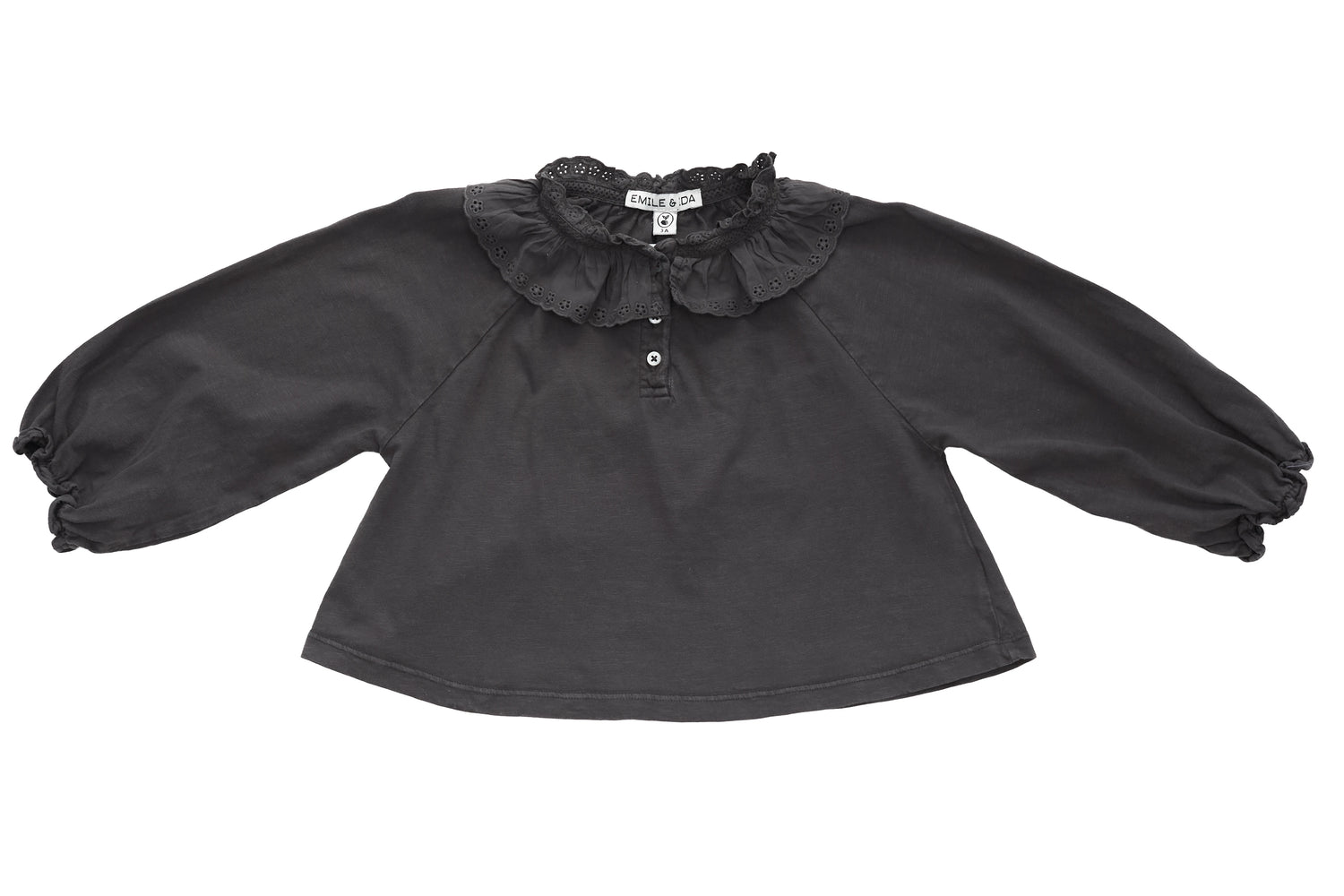 Emile et Ida Charcoal Elegance Blouse