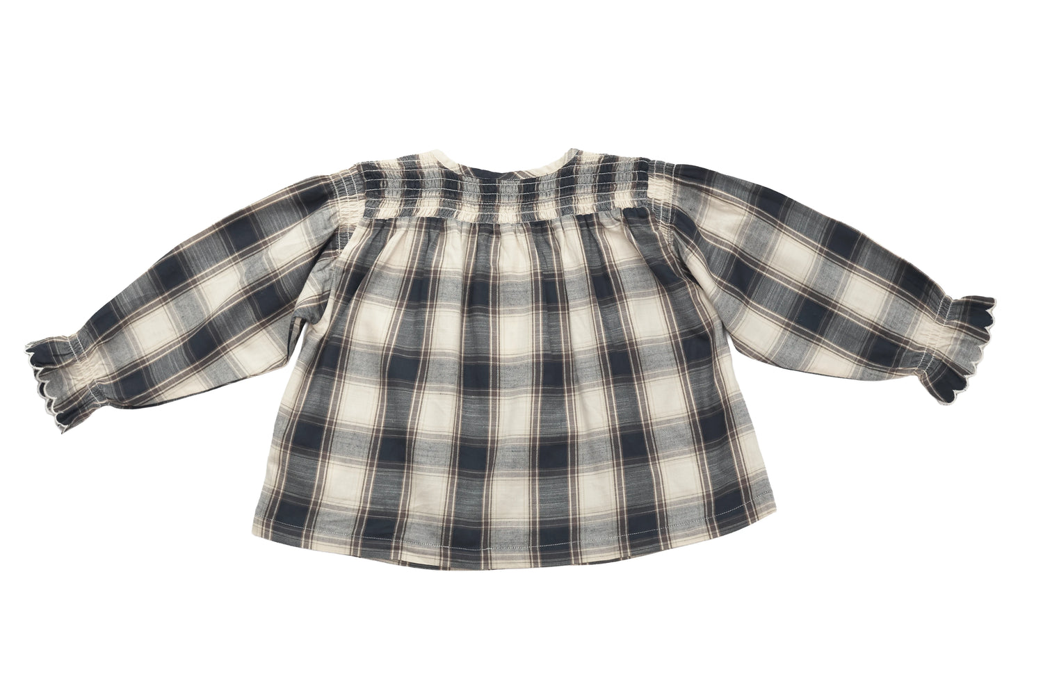 Bonton Twilight Plaid Dream Blouse, NEW with tag
