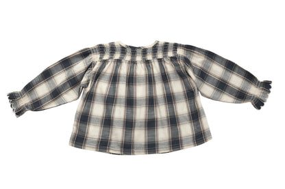 Bonton Twilight Plaid Dream Blouse, NEW with tag
