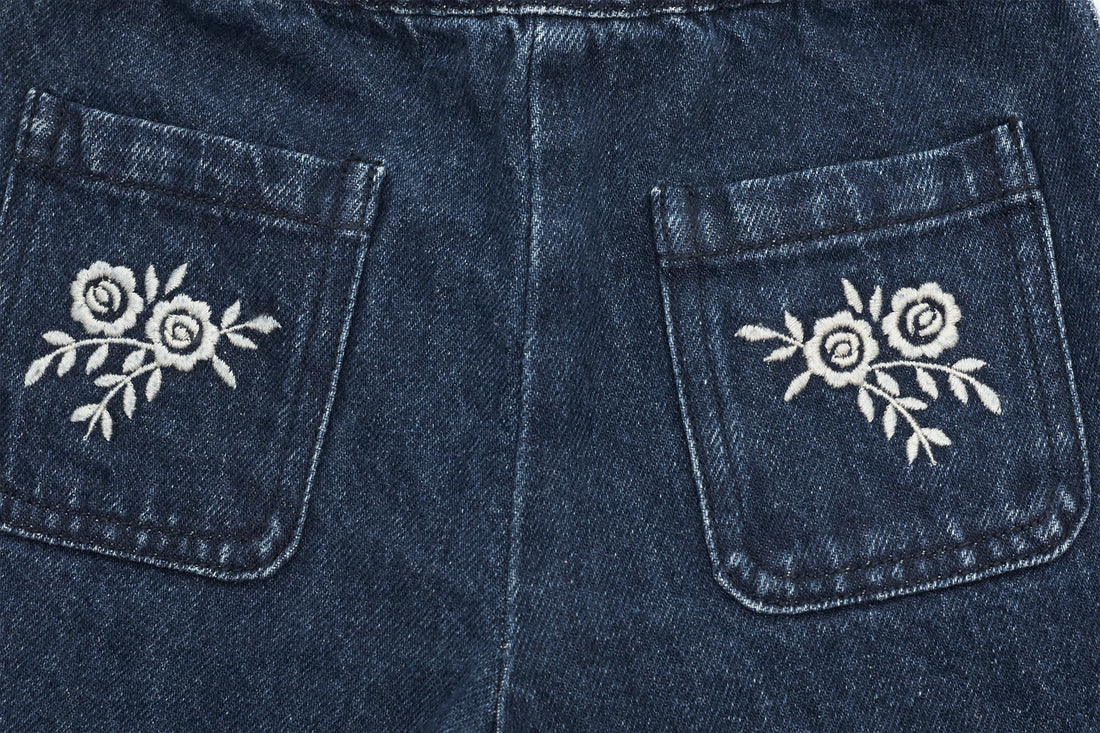 The New Society Floral Indigo Jeans