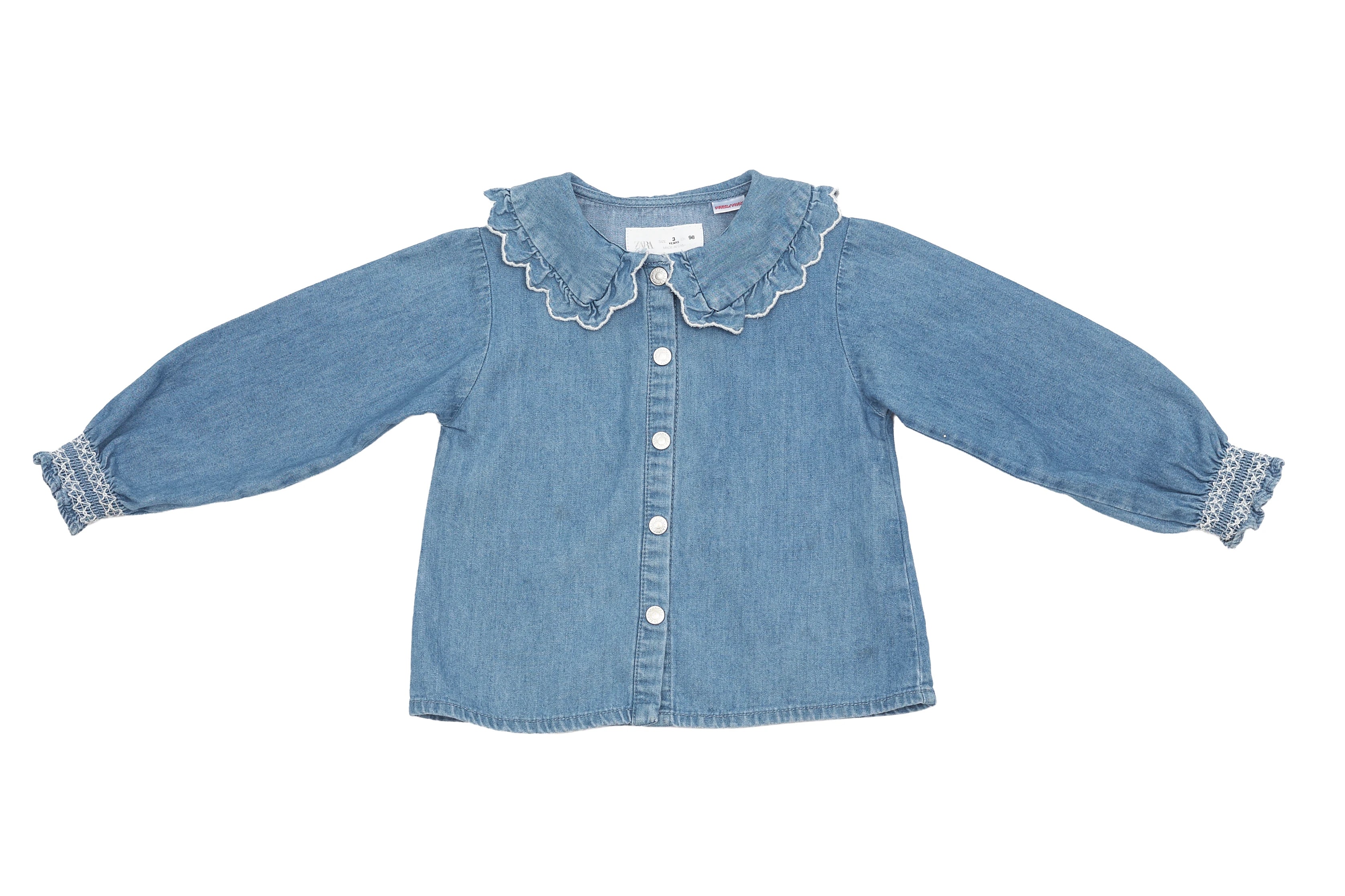 Zara Bluebell Ruffle Blouse