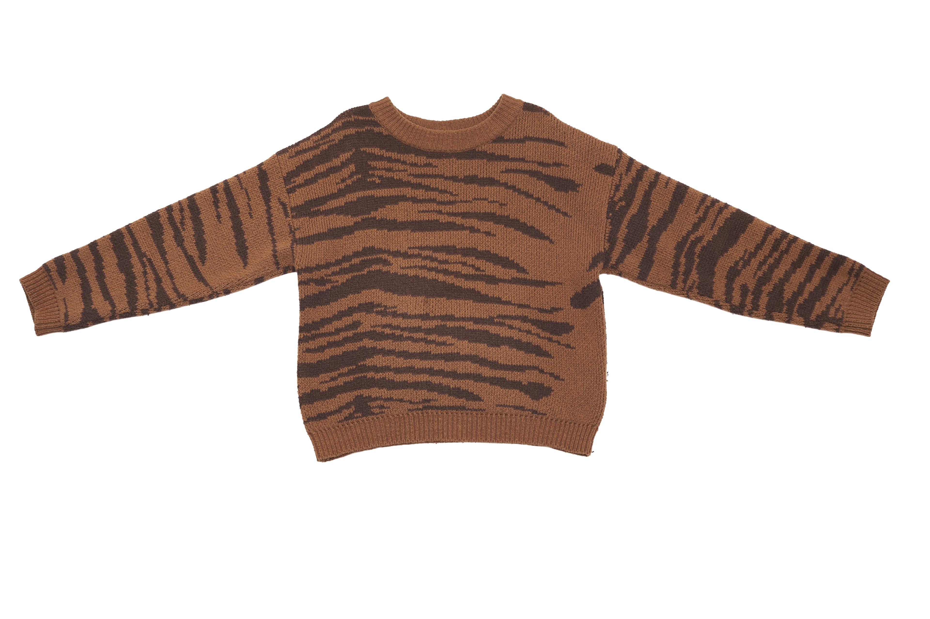 Mini Rodini Tiger Trail Cozy Wool Pullover