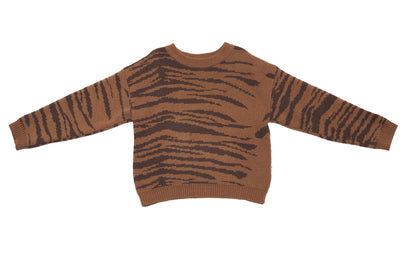 Mini Rodini Tiger Trail Cozy Wool Pullover