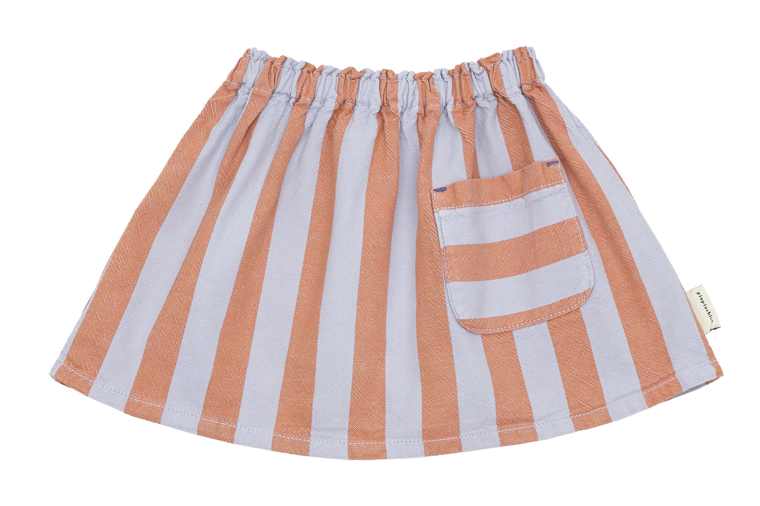 Piupiuchick Terracotta Lavender Stripes Skirt