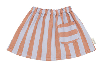 Piupiuchick Terracotta Lavender Stripes Skirt