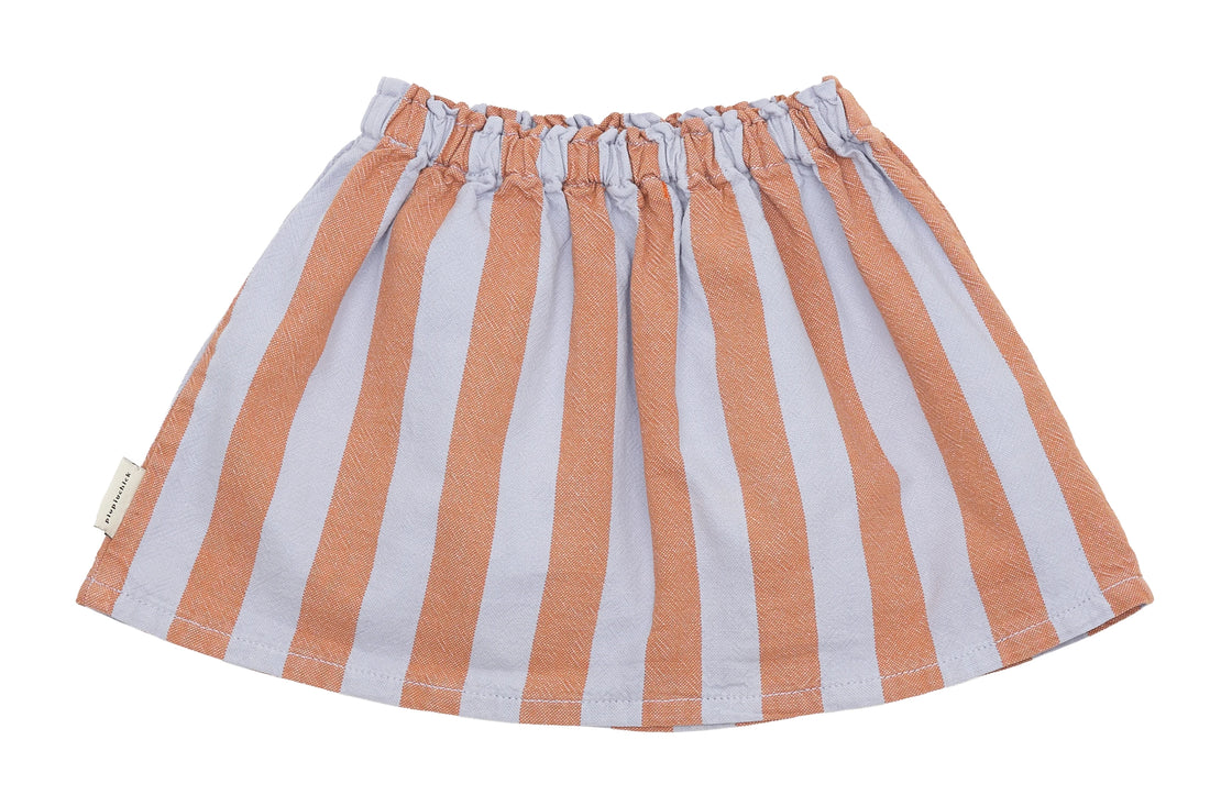 Piupiuchick Terracotta Lavender Stripes Skirt