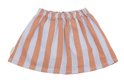 Piupiuchick Terracotta Lavender Stripes Skirt