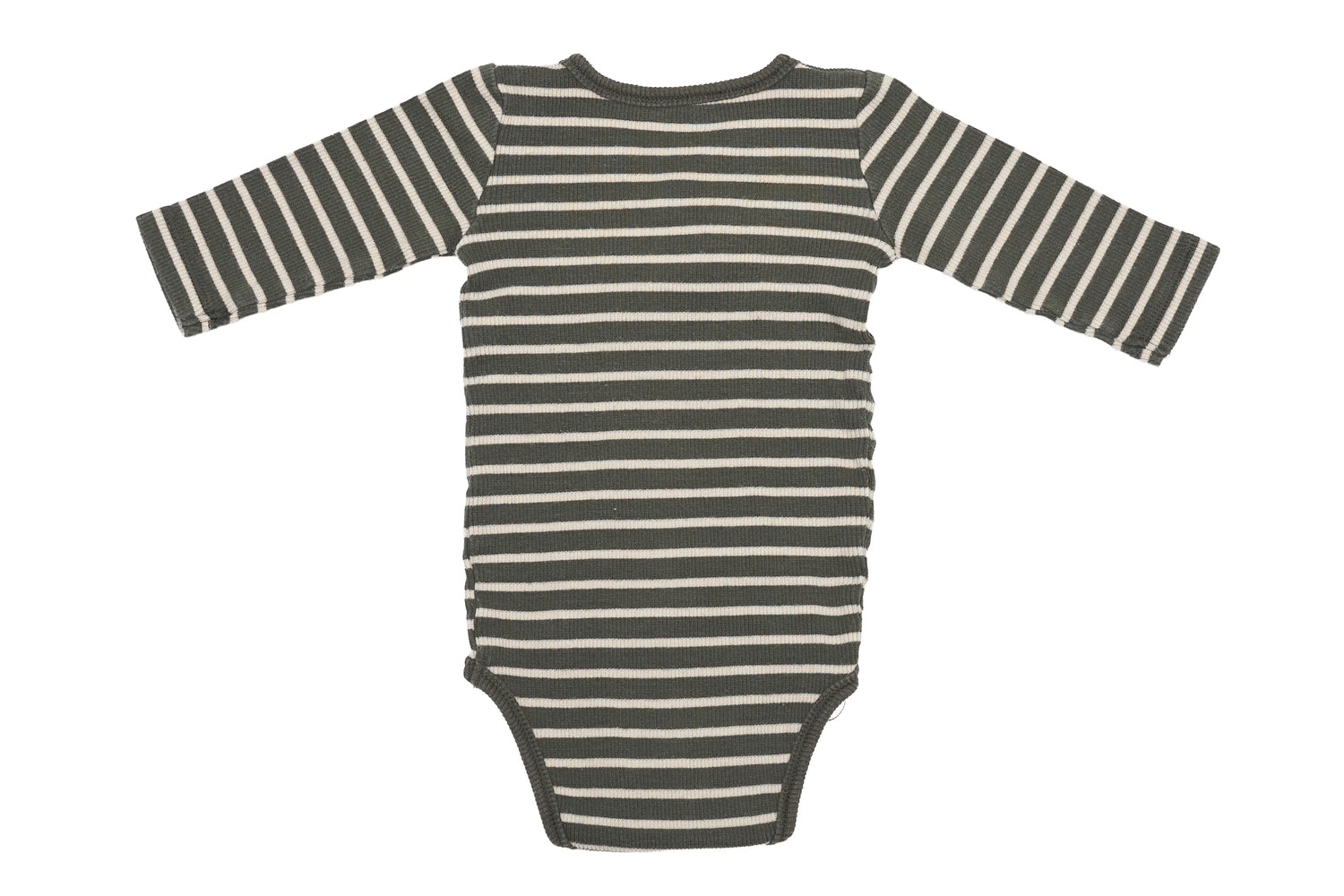 Liewood Organic Olive Stripe Cozy Bodysuit