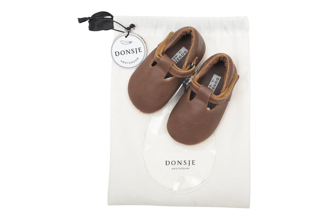 Donsje Amsterdam Elia Shoes Cognac, NEW with tag