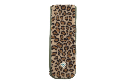 Jelly Mallow Leopard Fur Reversible Scarf
