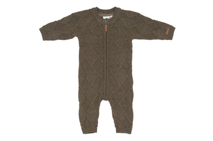 Name It Little Cozy Woodland Knit Jumpsuit 100% Wool
