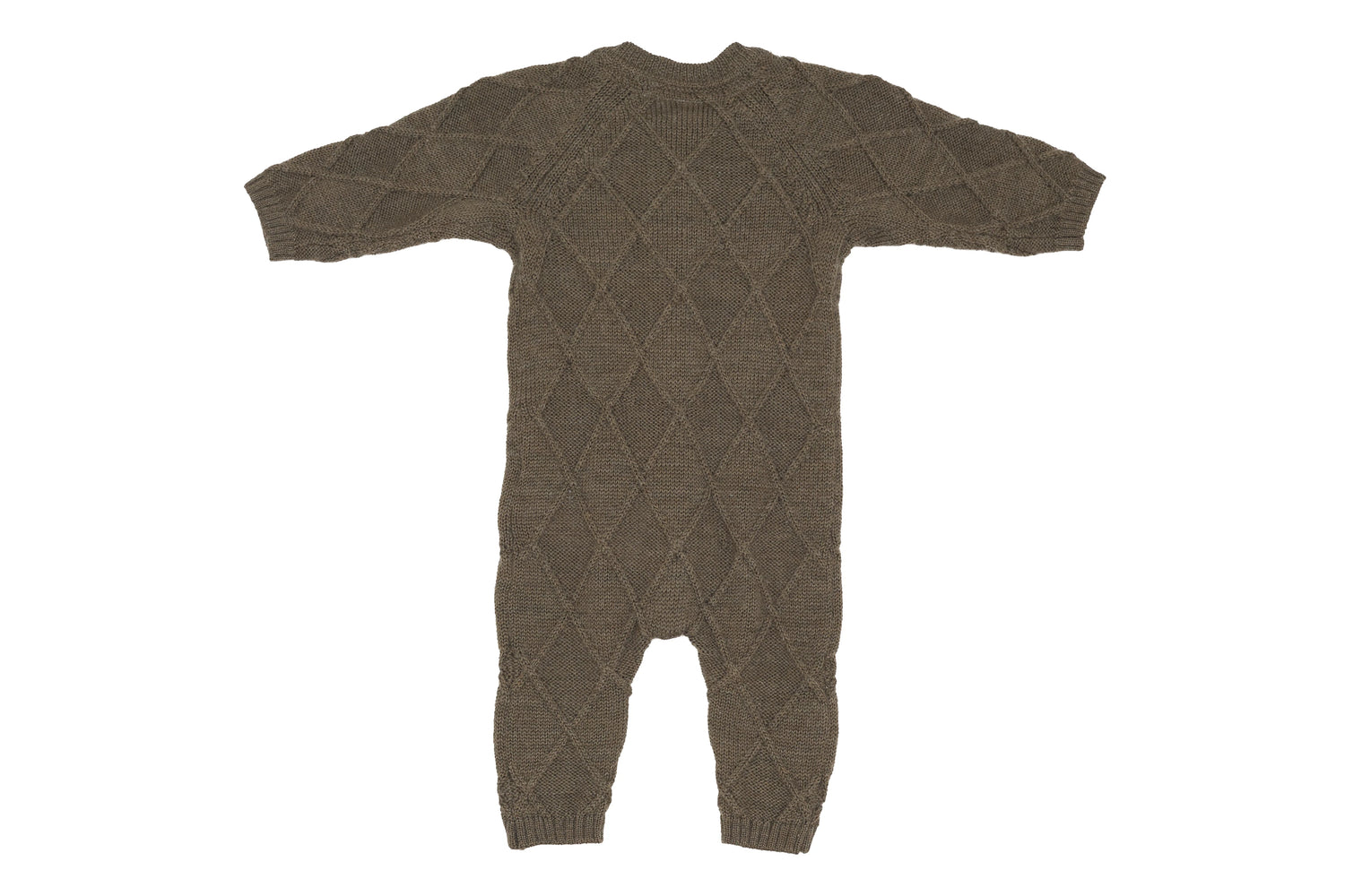 Name It Little Cozy Woodland Knit Jumpsuit 100% Wool