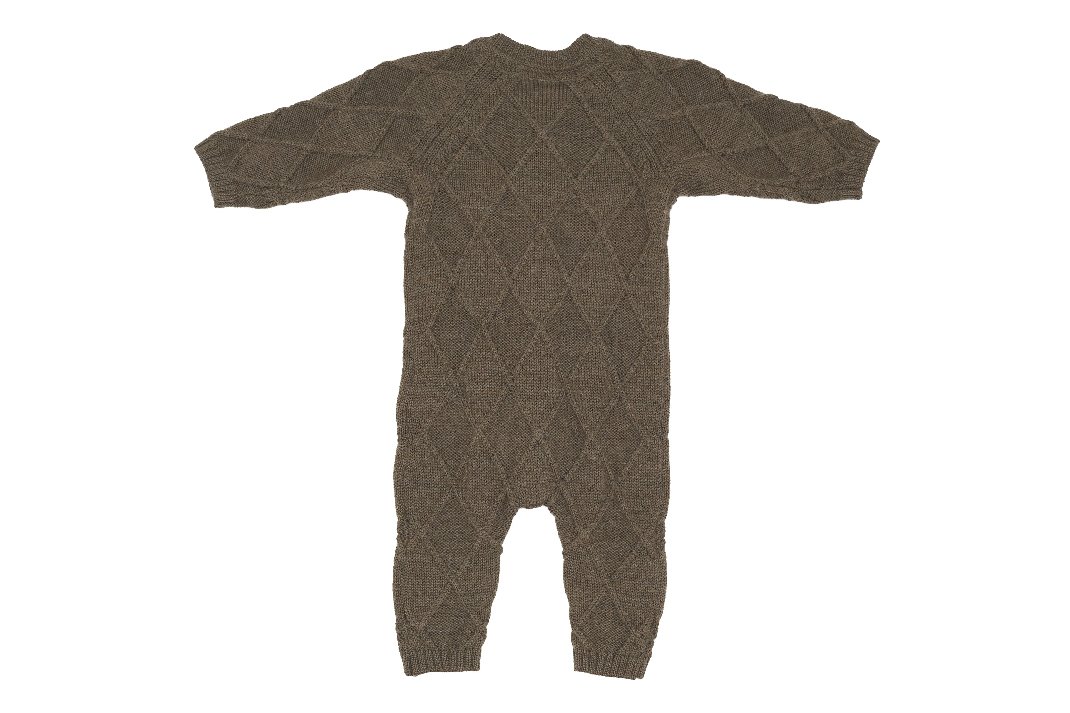 Name It Little Cozy Woodland Knit Jumpsuit 100% Wool