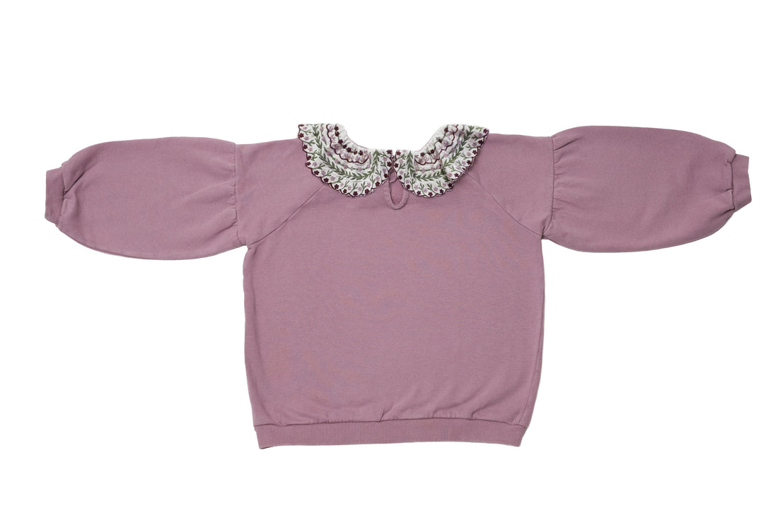 Emile et Ida Dreamy Lavender Blossom Sweatshirt
