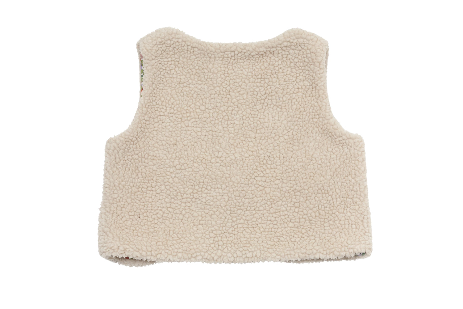Mini Boden Cozy Blossom Sherpa Vest