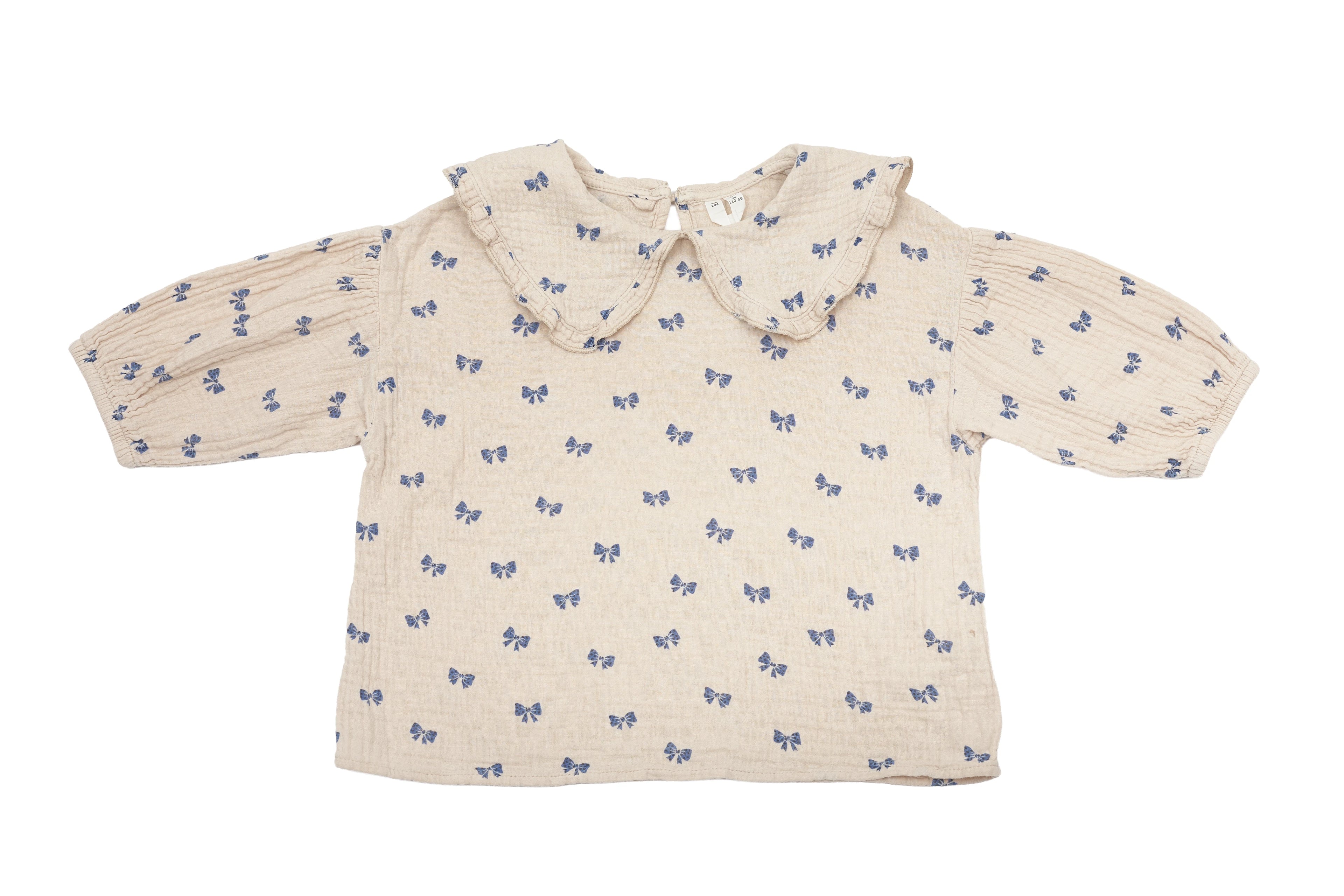 Arket Bow Blossom Puff Blouse