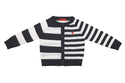 MAX &amp; Co. Nautical Heartbeat Wool Cardigan