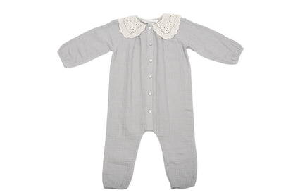 H&amp;M Adorables Jumpsuit with Embroidered Collar