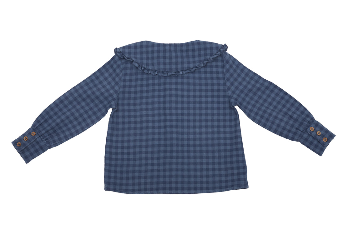 Jenest Ruffle Gingham Blouse