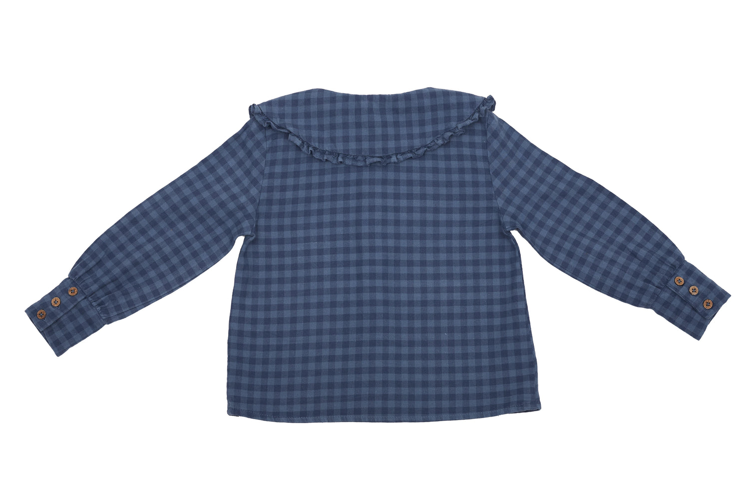 Jenest Ruffle Gingham Blouse