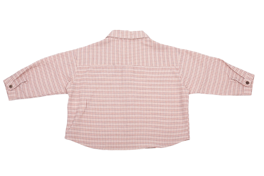 Zara Blush Grid Explorer Shirt