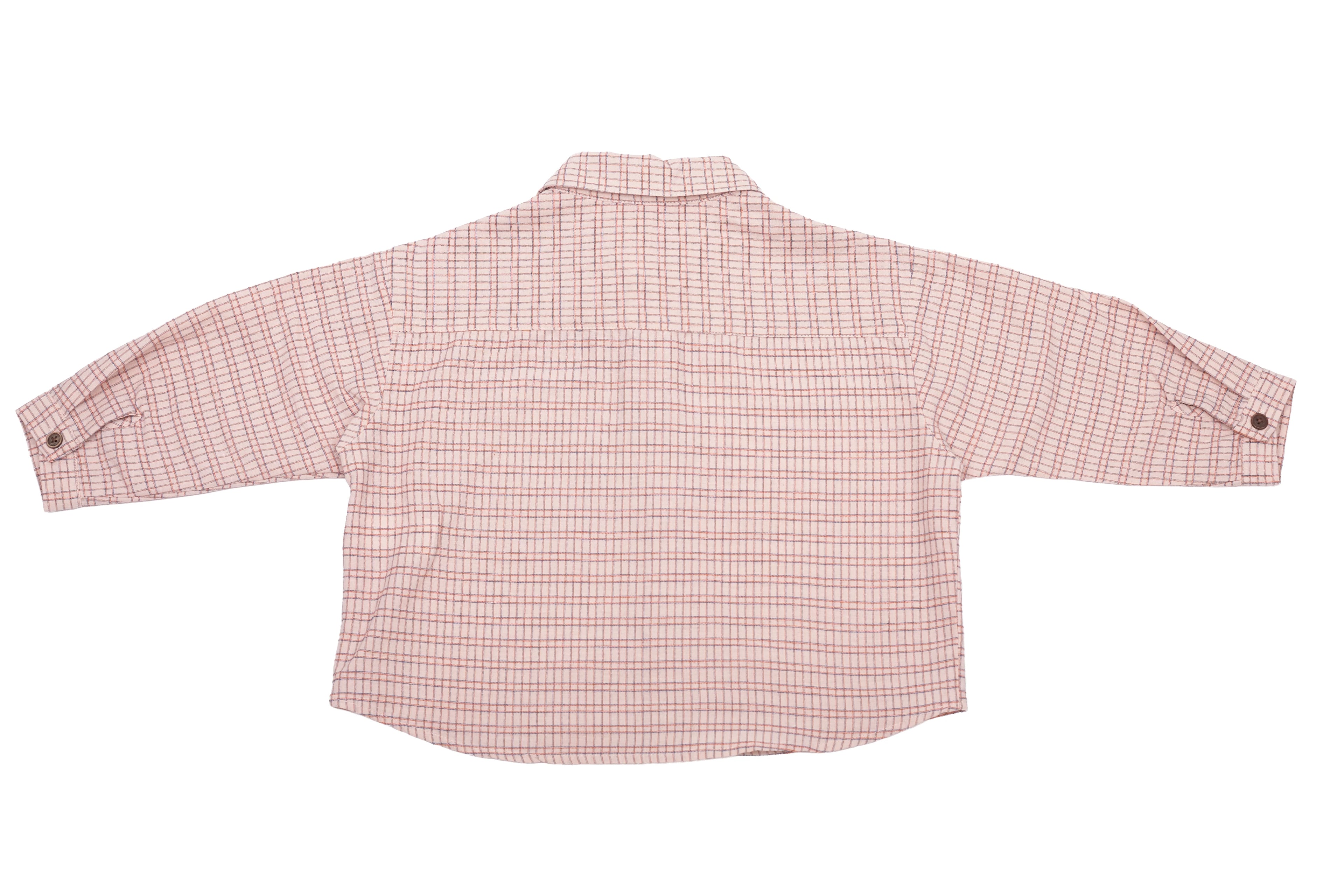 Zara Blush Grid Explorer Shirt